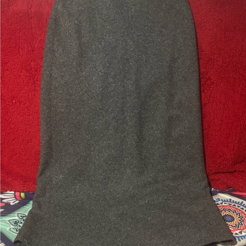 Old Navy Wool Dark Charcoal Maxi Skirt